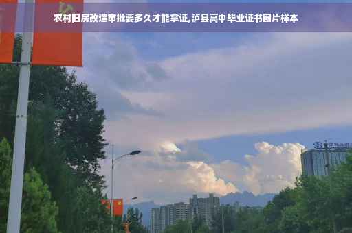 农村旧房改造审批要多久才能拿证,泸县高中毕业证书图片样本