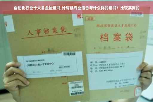 自动化行业十大含金量证书,计算机专业适合考什么样的证书！比较实用的