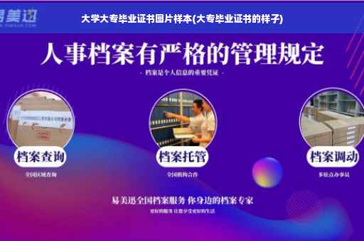 大学大专毕业证书图片样本(大专毕业证书的样子)