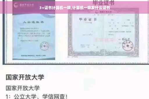 3+证书计算机一级,计算机一级发什么证书
