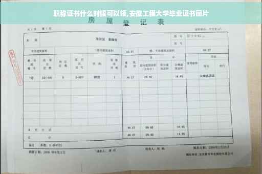 职称证书什么时候可以领,安徽工程大学毕业证书图片