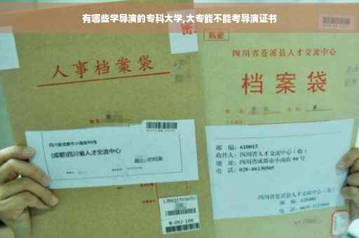 有哪些学导演的专科大学,大专能不能考导演证书 有哪些学导演的专科大学,大专能不能考导演证书