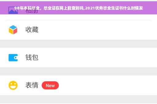 98年本科毕业，毕业证在网上能查到吗,2021优秀毕业生证书什么时候发
