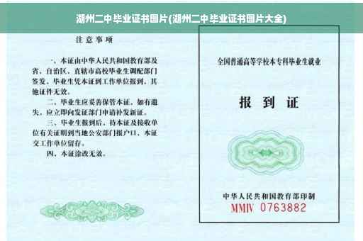 湖州二中毕业证书图片(湖州二中毕业证书图片大全)