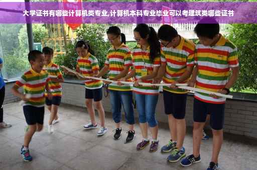 大学证书有哪些计算机类专业,计算机本科专业毕业可以考建筑类哪些证书