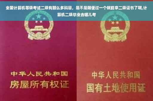 全国计算机等级考试二级有那么多科目，是不是随便过一个就能拿二级证书了呢,计算机二级毕业去哪儿考