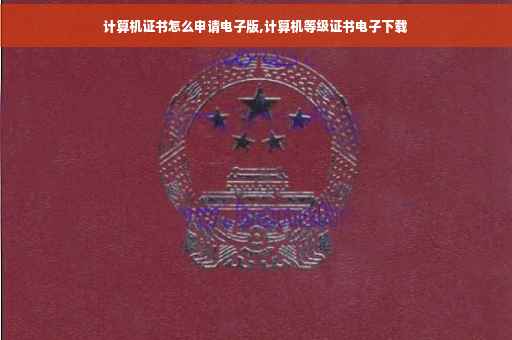 计算机证书怎么申请电子版,计算机等级证书电子下载