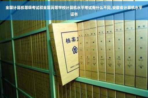 全国计算机等级考试和全国高等学校计算机水平考试有什么不同,安徽省计算机水平证书