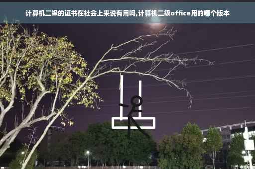 计算机二级的证书在社会上来说有用吗,计算机二级office用的哪个版本