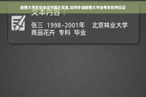 新疆大学无毕业证书图片高清,如何申请新疆大学自考本科学位证