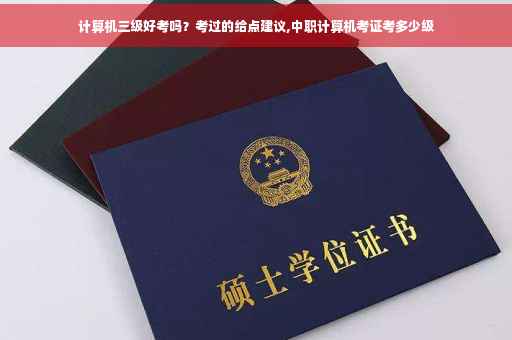计算机三级好考吗？考过的给点建议,中职计算机考证考多少级