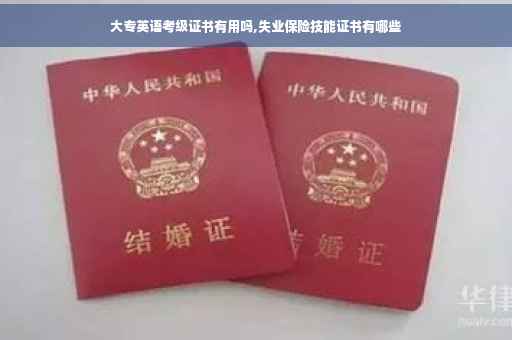 大专英语考级证书有用吗,失业保险技能证书有哪些