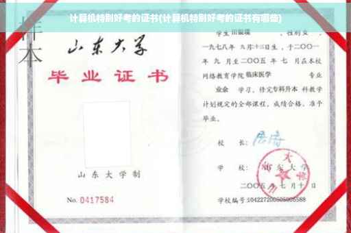 计算机特别好考的证书(计算机特别好考的证书有哪些)