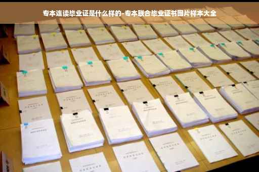 专本连读毕业证是什么样的-专本联合毕业证书图片样本大全