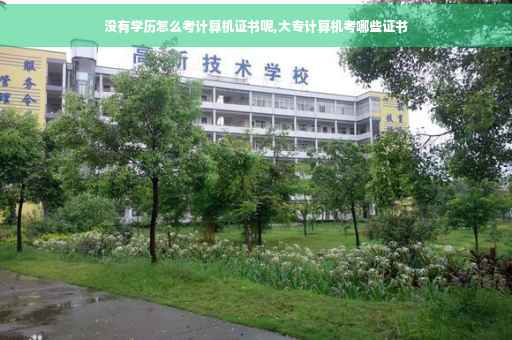 没有学历怎么考计算机证书呢,大专计算机考哪些证书