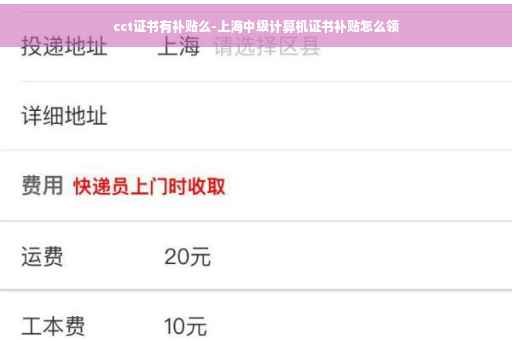 cct证书有补贴么-上海中级计算机证书补贴怎么领