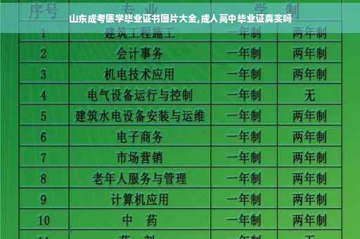 山东成考医学毕业证书图片大全,成人高中毕业证真实吗