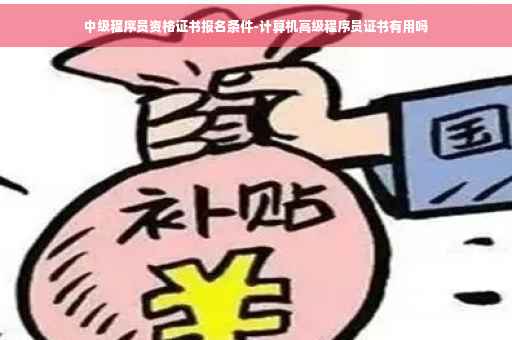 中级程序员资格证书报名条件-计算机高级程序员证书有用吗