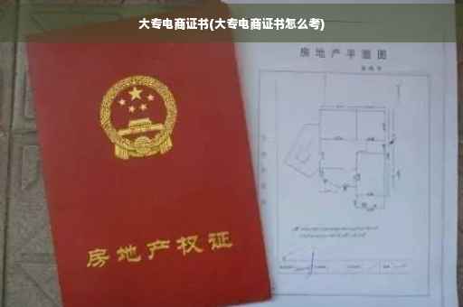 大专电商证书(大专电商证书怎么考)