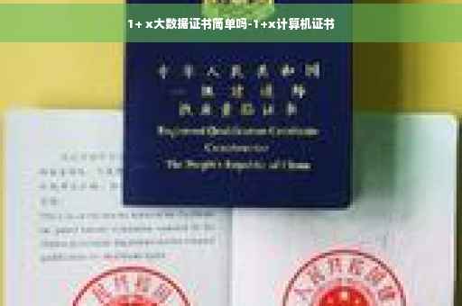 1+ x大数据证书简单吗-1+x计算机证书