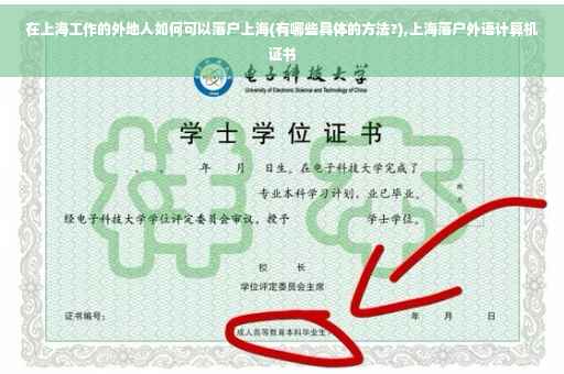 在上海工作的外地人如何可以落户上海(有哪些具体的方法?),上海落户外语计算机证书
