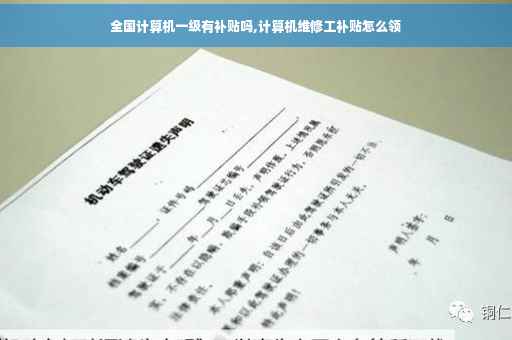 全国计算机一级有补贴吗,计算机维修工补贴怎么领
