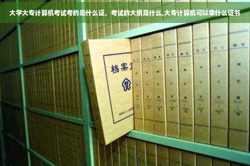大学大专计算机考试考的是什么证，考试的大纲是什么,大专计算机可以拿什么证书