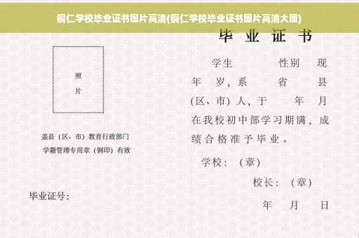 铜仁学校毕业证书图片高清(铜仁学校毕业证书图片高清大图)