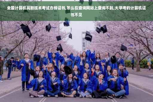 全国计算机高新技术考试合格证书,怎么在查询网站上查询不到,大学考的计算机证书不见