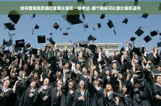 如何查询是否通过全国计算机一级考试-哪个网站可以查计算机证书