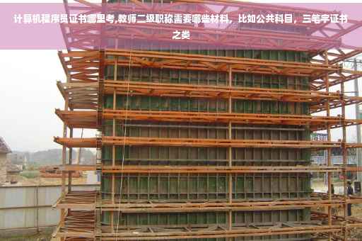计算机程序员证书哪里考,教师二级职称需要哪些材料，比如公共科目，三笔字证书之类