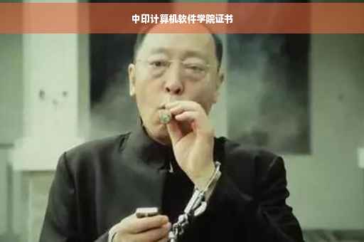中印计算机软件学院证书