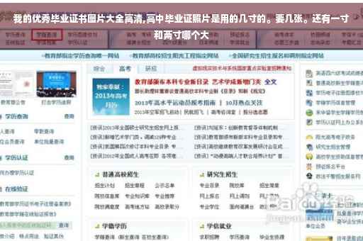 我的优秀毕业证书图片大全高清,高中毕业证照片是用的几寸的。要几张。还有一寸和两寸哪个大