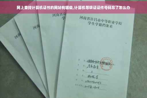 网上查找计算机证书的网站有哪些,计算机等级证证件号码忘了怎么办
