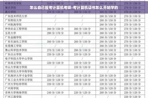 怎么自己报考计算机考级-考计算机证书怎么开始学的