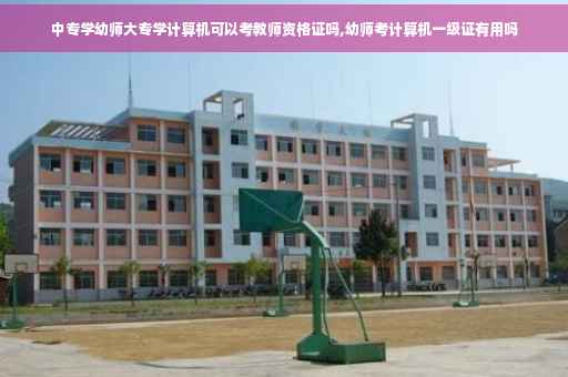 中专学幼师大专学计算机可以考教师资格证吗,幼师考计算机一级证有用吗