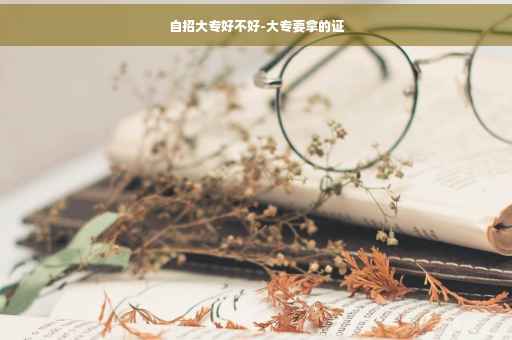 自招大专好不好-大专要拿的证