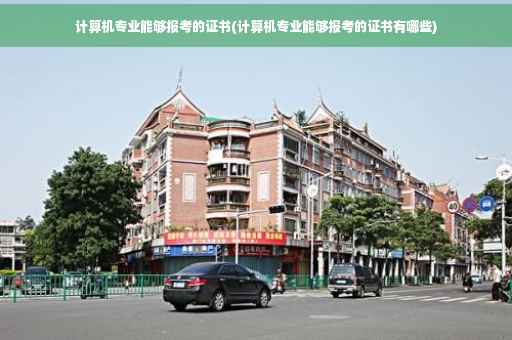 计算机专业能够报考的证书(计算机专业能够报考的证书有哪些)