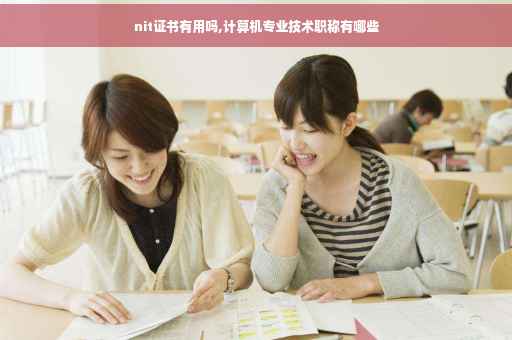 nit证书有用吗,计算机专业技术职称有哪些