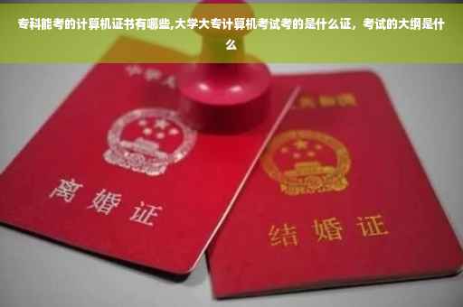 专科能考的计算机证书有哪些,大学大专计算机考试考的是什么证，考试的大纲是什么