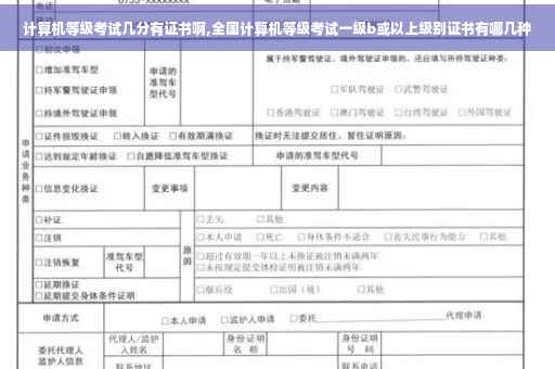 计算机等级考试几分有证书啊,全国计算机等级考试一级b或以上级别证书有哪几种