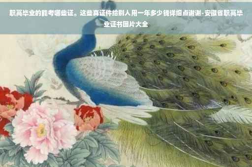 职高毕业的能考哪些证。这些真证件给别人用一年多少钱详细点谢谢-安徽省职高毕业证书图片大全