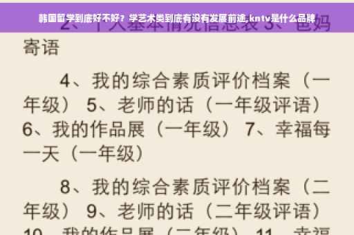 韩国留学到底好不好？学艺术类到底有没有发展前途,kntv是什么品牌