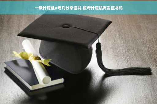 一级计算机B考几分拿证书,统考计算机有发证书吗