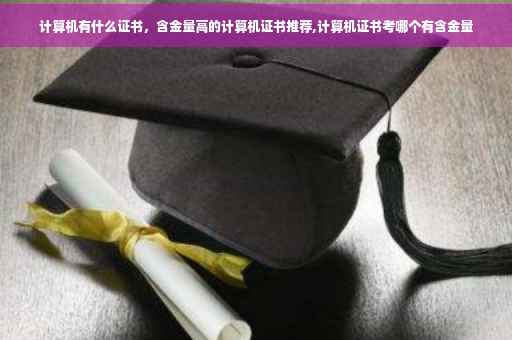 计算机有什么证书，含金量高的计算机证书推荐,计算机证书考哪个有含金量