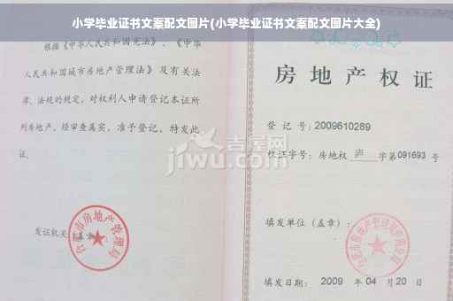 小学毕业证书文案配文图片(小学毕业证书文案配文图片大全)
