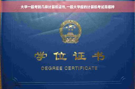 大学一般考到几级计算机证书,一般大学报的计算机考试是哪种