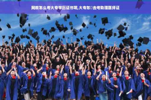 网教怎么考大专学历证书呢,大专怎麼去考助理医师证