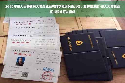 2000年成人高等教育大专毕业证书的学校编码是几位，怎样组成的-成人大专毕业证书照片可以换吗