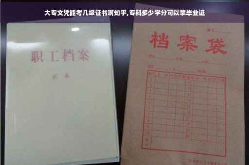 大专文凭能考几级证书啊知乎,专科多少学分可以拿毕业证